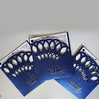 Semi Shape Wedding Card