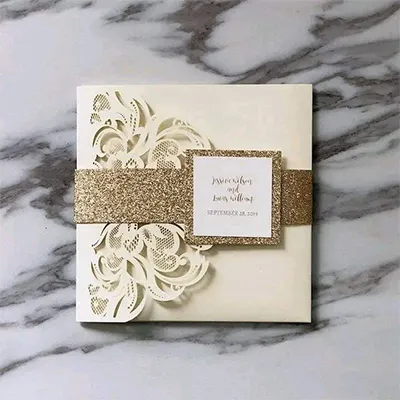 Standard Laser Wedding Card