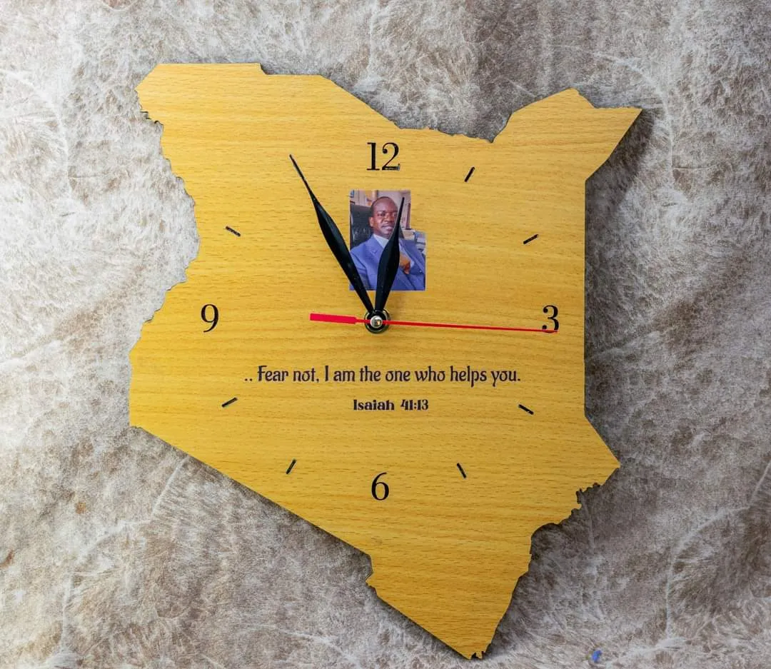 Wooden Kenyan Shaped Gift