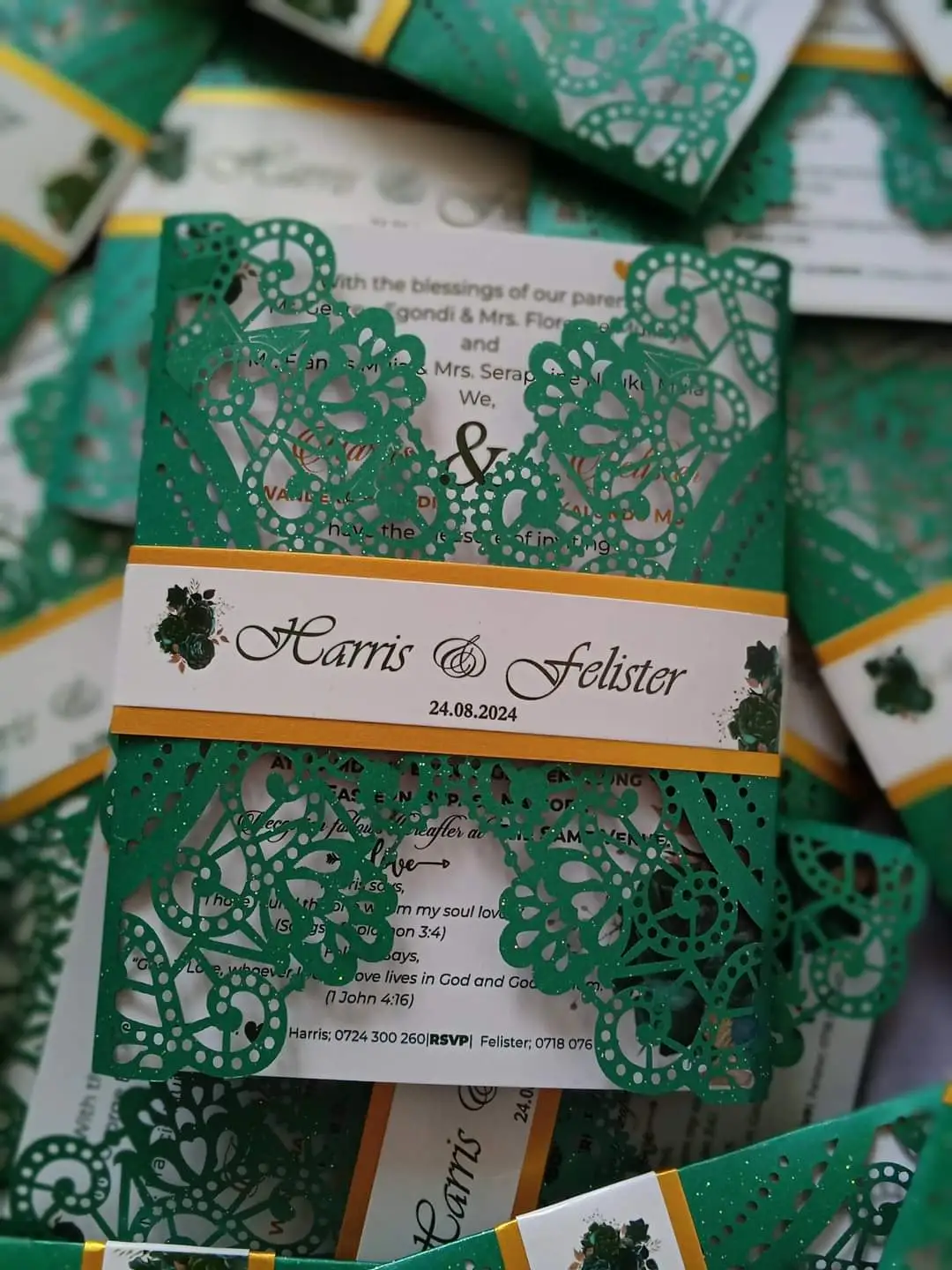 Standard Laser Wedding Card