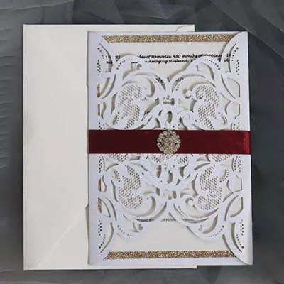 Laser Wedding Card
