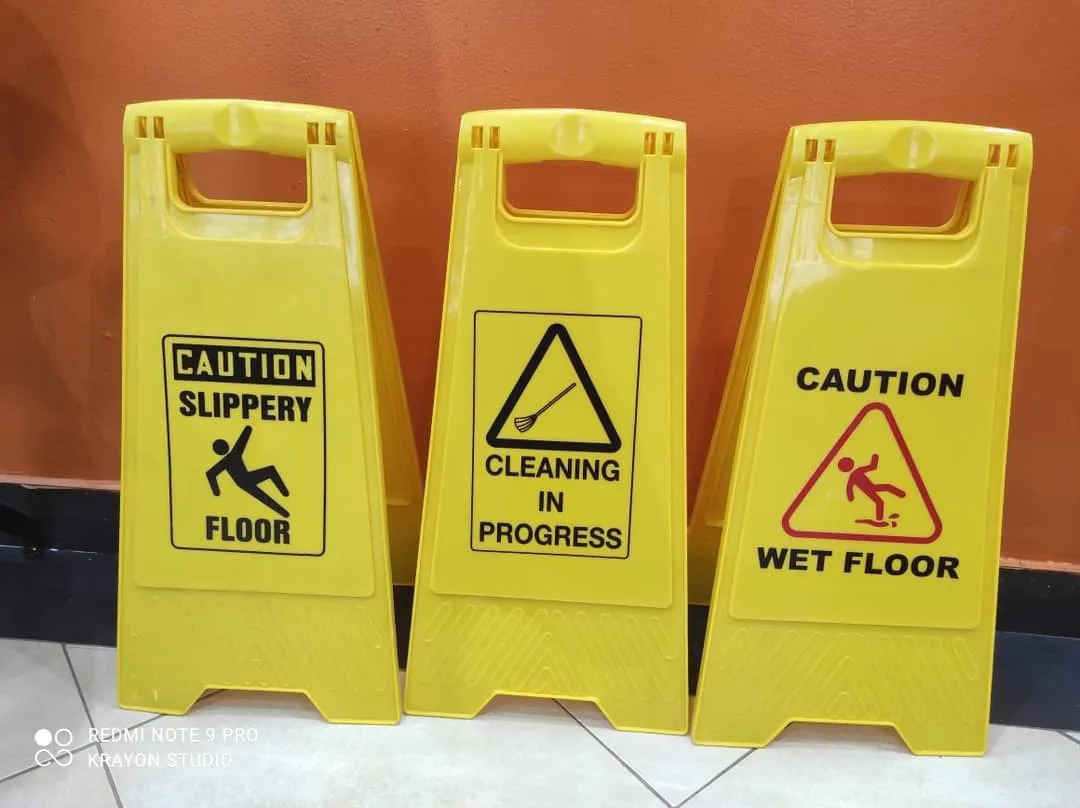 Branded Caution Stands