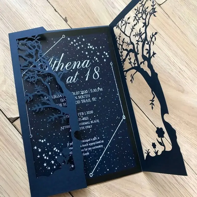 Standard Laser Wedding Card